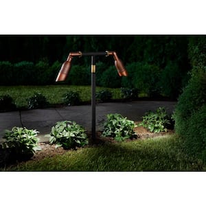 Outdoor Low Voltage 12-Volt Brass LED Spotlight with Waterproof (1-Pack)