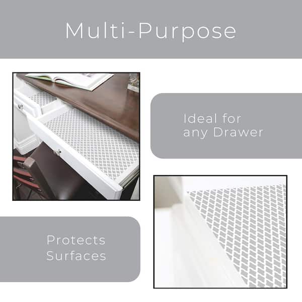 Dazz Metro Gray Lattice Adhesive Decorative Shelf Liner