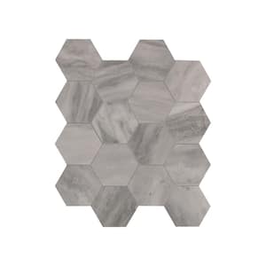 Ader Botticino Hexagon 11.8 in. x 12 in. Matte Porcelain Floor and Wall Tile (7.92 sq. ft./Case)