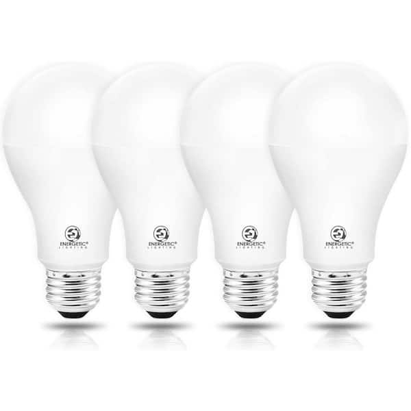 150-Watt Equivalent A21 Dimmable LED Light Bulb Super Bright 2600 Lumens 4000K (4-Pack)
