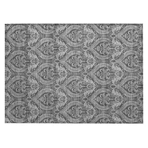 Chantille ACN572 Gray 1 ft. 8 in. x 2 ft. 6 in. Machine Washable Indoor/Outdoor Geometric Area Rug