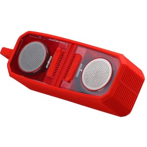 TWS Bluetooth Magnetic Speaker with Silicon Sleeve - Red