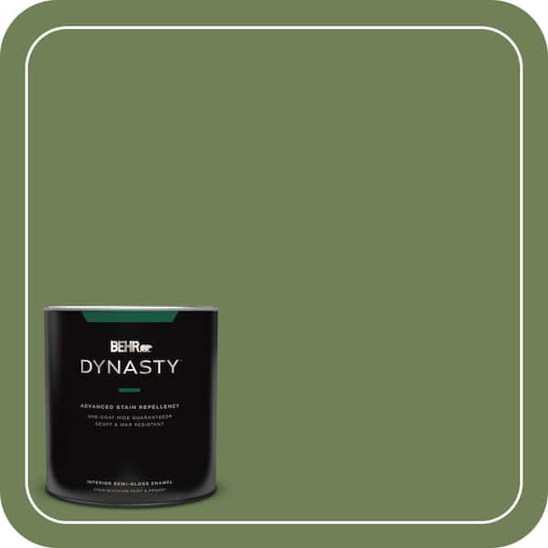 BEHR DYNASTY 1 qt. #MQ6-47 Terrain One-Coat Hide Semi-Gloss Enamel Interior Stain-Blocking Paint and Primer