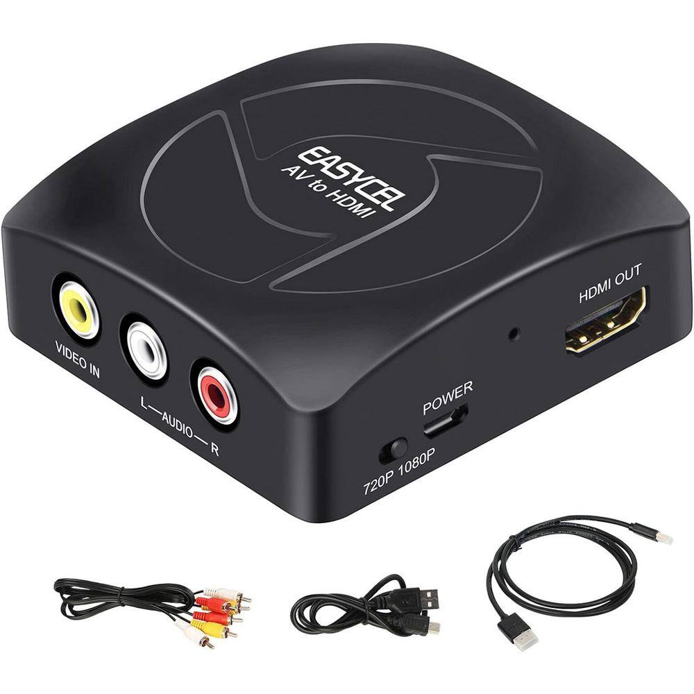 EASYCEL Digital To Analog Audio Converter - Optical/Coaxial To RCA/3.5mm With Power Adapter