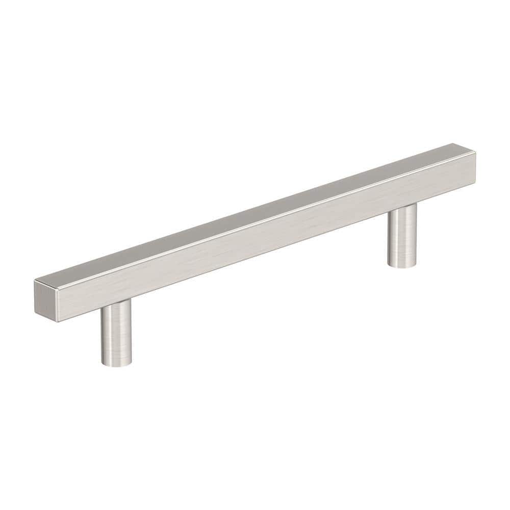 7.38 inch Brushed Nickel Modern Bar Pull with Mounting Hardware