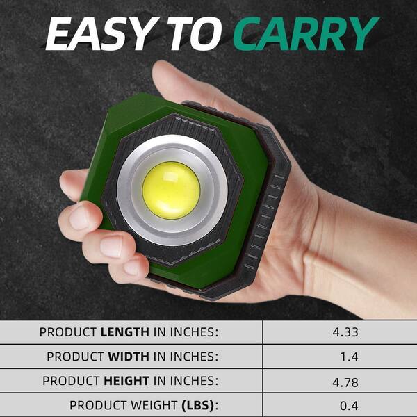 Pinegreen Lighting 500 Lumen LED Rechargeable Solar Work Light