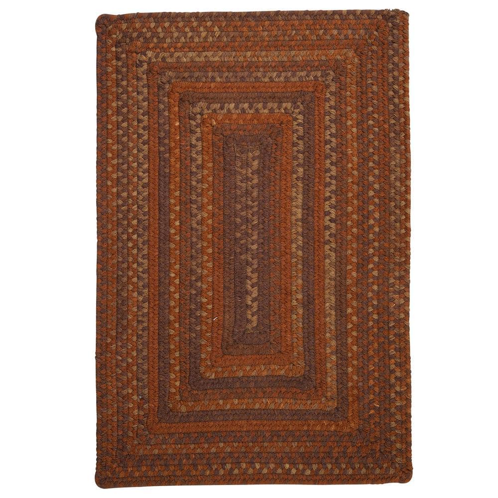 Home Decorators Collection Cabin Audubon Russet 7 ft. x 9 ft. Rectangle  Braided Area Rug RV70R084X108R - The Home Depot