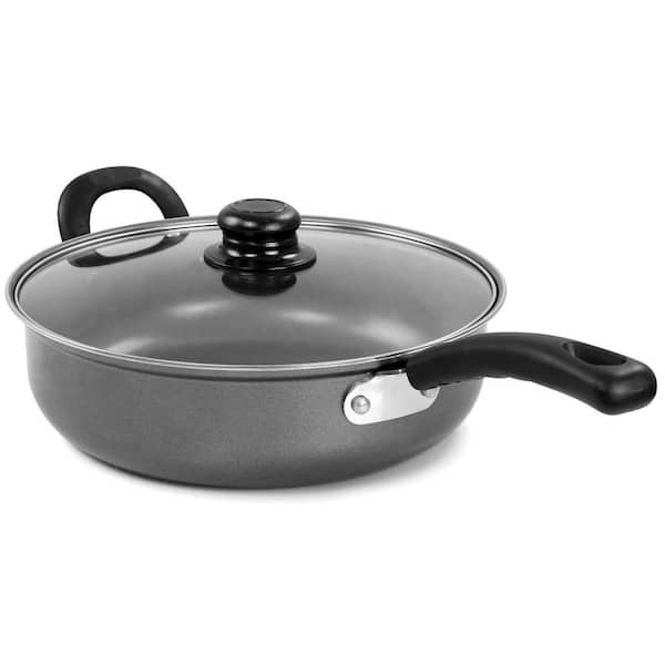 5.6 Quart Preseasoned Cast Iron Deep Sauté Pan Chicken Fryer Skillet with  Glass Cover - China Cookware and Fryer price
