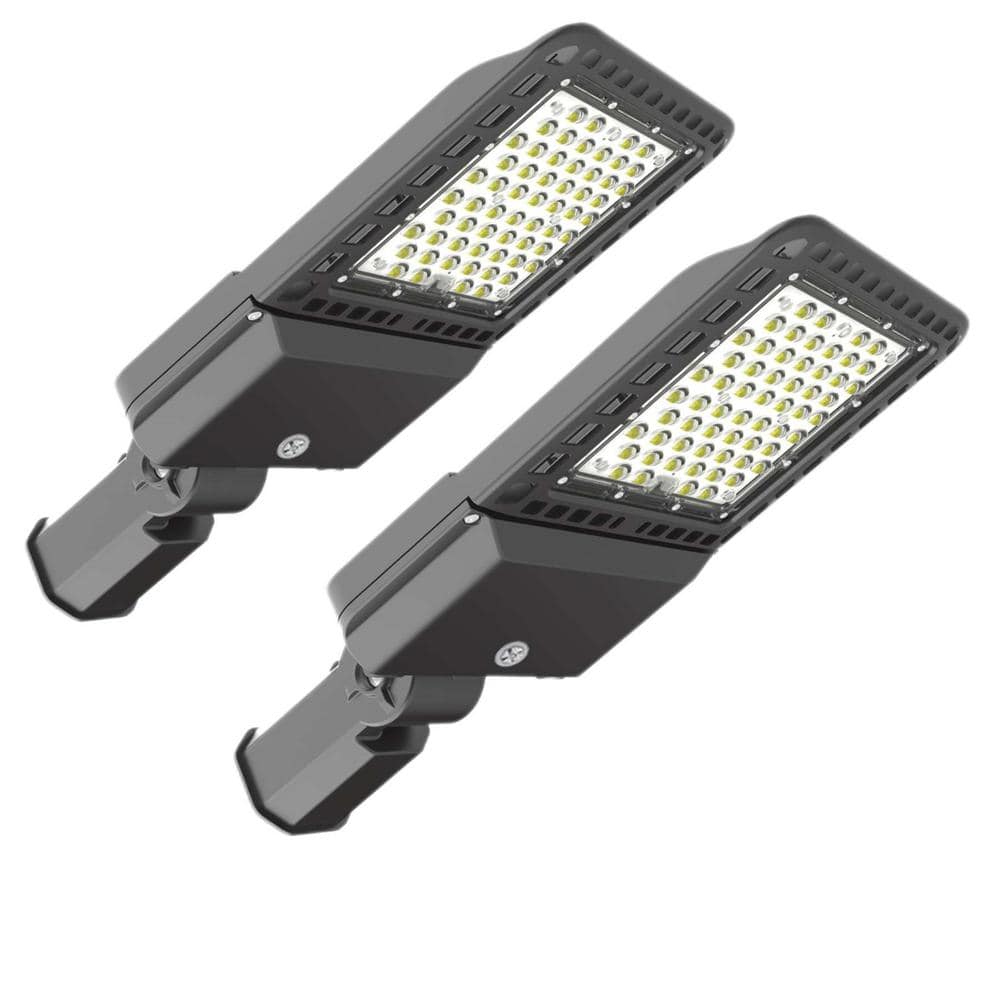 2-Pack 800-Watt Equivalent Integrated LED Bronze Dusk to Dawn Area Light,50