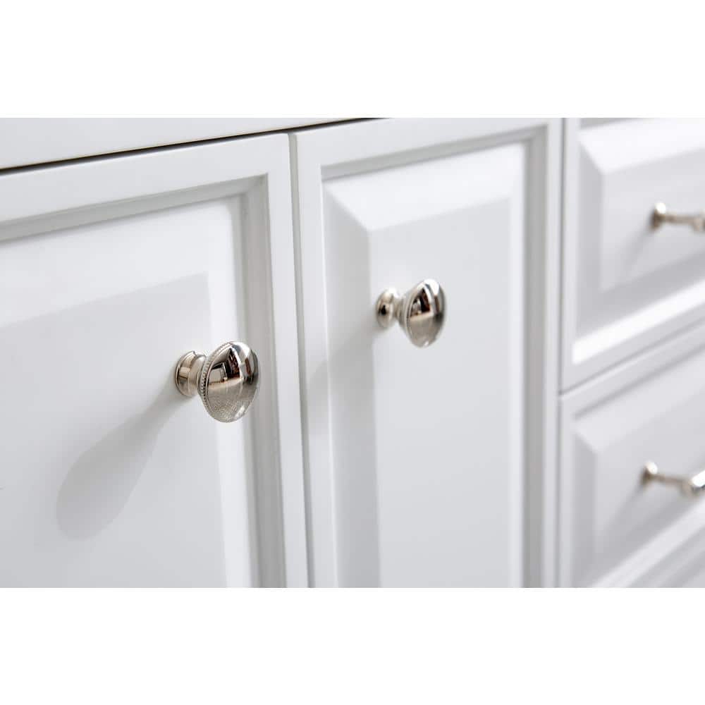 Palace 60'' Pure White Double Vanity with Quartz Top