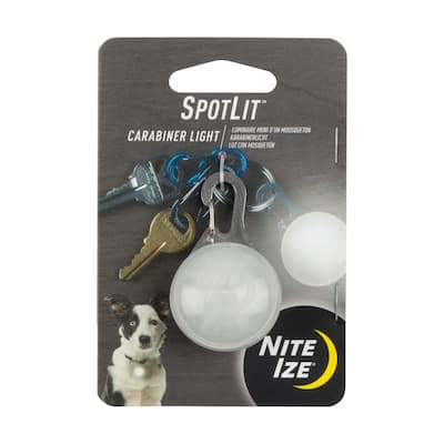 SpotLit Carabiner Light, White