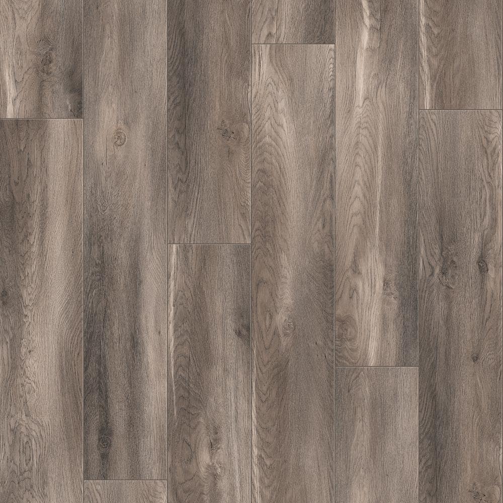 Take Home Sample-Brookstone Oak Brown Waterproof Laminate Wood Flooring