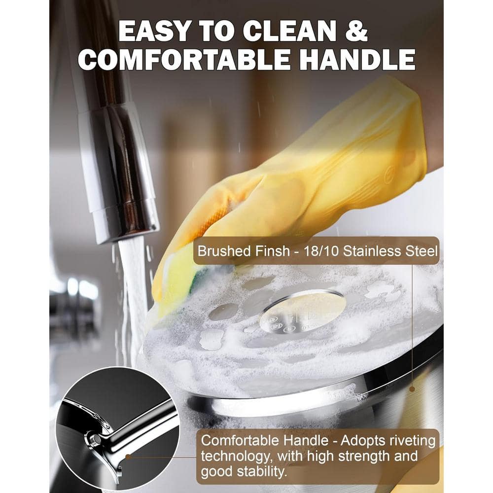 Professional 2-Quart Stainless Steel Saucepan with Lid