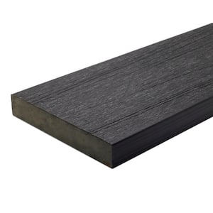 UltraShield Naturale Cortes 1 in. x 6 in. x 8 ft. Hawaiian Charcoal Solid Composite Decking Board