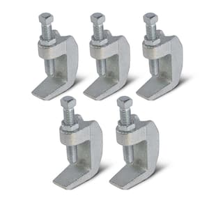 Wide Mouth Beam Clamp for 5/8 in. Threaded Rod in Electro Galvanized Steel (5-Pack)