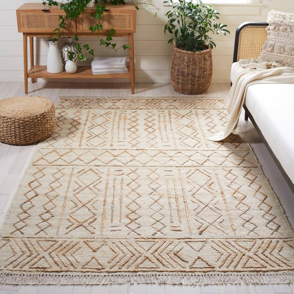 Natural Fiber 5 X 8 Natural/Beige Geometric Area Rug price history on PriceWatchPro