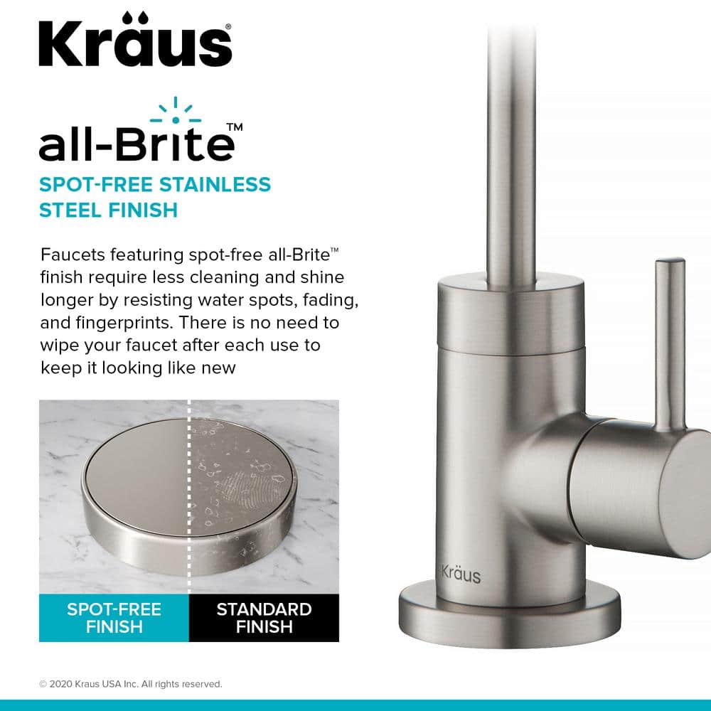 Purita Spot Free Stainless Steel Kitchen Water Filter Faucet