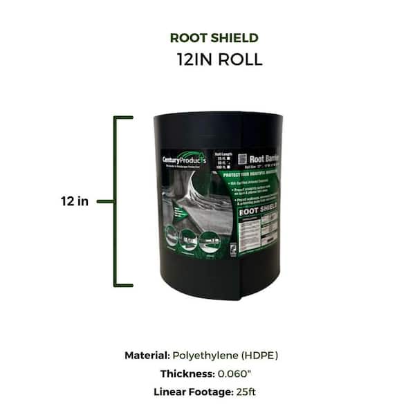 Unbranded Century Products 1 ft. x 25 ft. Root Shield Water Barrier 60 mil