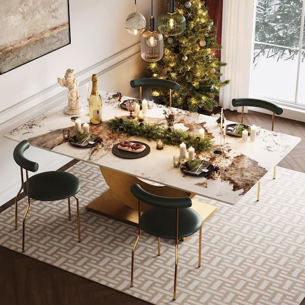 Urban Woodcraft Osaka 94 in. Wood Mortex Top with a Pedestal Base