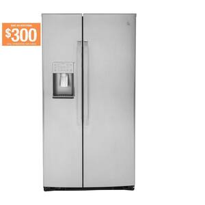 Profile 21.9 cu. ft. Side by Side Refrigerator in Fingerprint Resistant Stainless Steel, Counter Depth