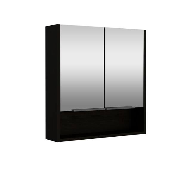 Zeus & Ruta Black 23.6 in. W x 24.6 in. H Rectangular Particle Board ...