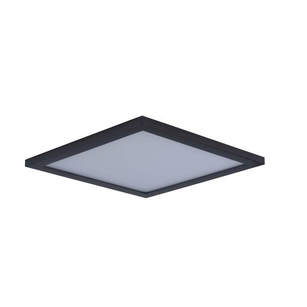 Maxim Lighting Wafer 15 in. Bronze Integrated LED Flushmount Light
