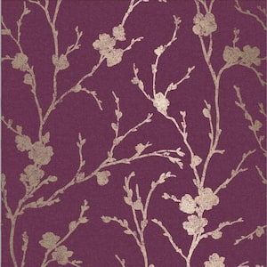 Meiying Mauve Wallpaper