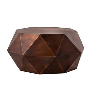 25.5 in. Copper Octangle Iron Coffee Table