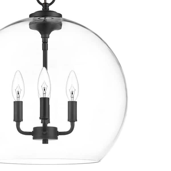 Adesso Levy 62 in. 2-Light Black with Webbed Caning Material Bulb Pendant  4326-01 - The Home Depot