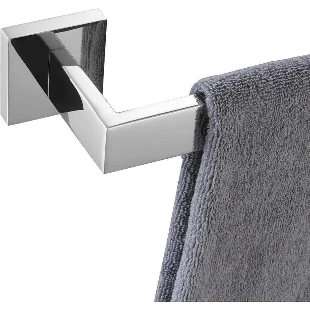 36-Inch Polished Chrome Stainless Steel Wall Mounted Towel Bar