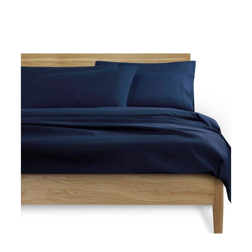 Navy Twin Ultra Soft Microfiber Bedding Sheet Set