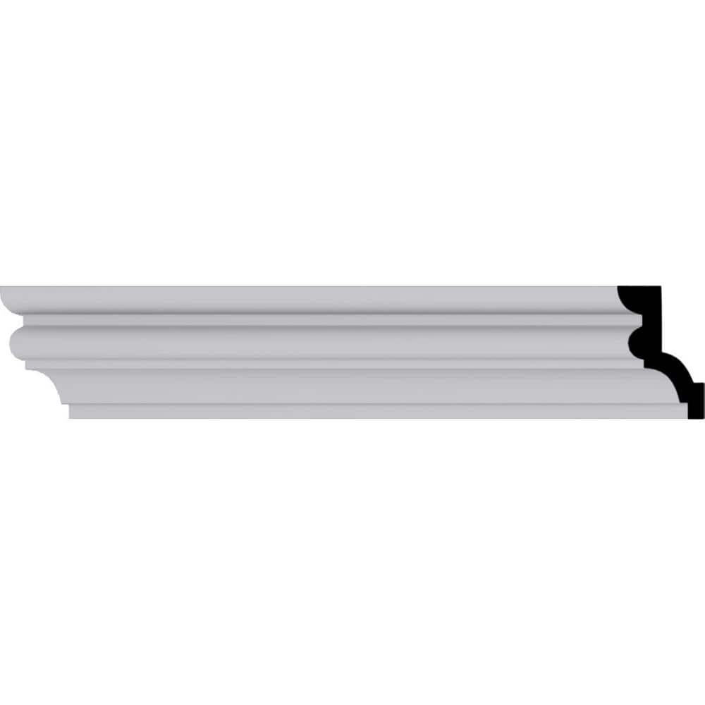 Asa Smooth White Polyurethane Crown Moulding 94-1/2" Length