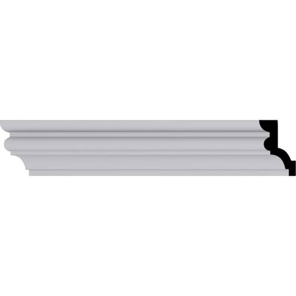 Ekena Millwork 1-7/8 in. x 2-7/8 in. x 94-1/2 in. Polyurethane Asa Smooth Crown Moulding