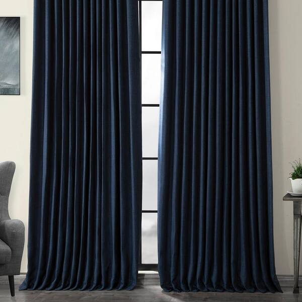Exclusive Fabrics Furnishings Indigo, Curtains 120 Inches Long Canada