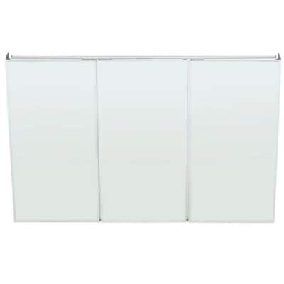 48 in. W x 31 in. H Rectangular Aluminum Medicine Cabinet with Mirror