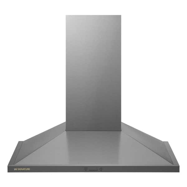 SIGNATURE 36 in. Wall Mount Chimney Hood with Powerful 600 CFM Blower and 5-Speed IR Touch Controls in Stainless Steel