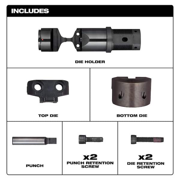 Milwaukee M18 FUEL 10-Gauge Nibbler Die Holder Kit 48-44-0276