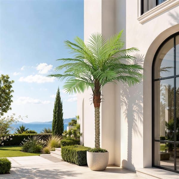 Vitalismo 7ft. Artificial Palm Trees Adjustable Leaves Faux Tree