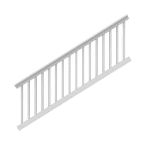 T-Rail 8 ft. x 36 in. (Actual Size: 91-3/4 L x 34-1/15 in. H) Vinyl Railing Stair Kit