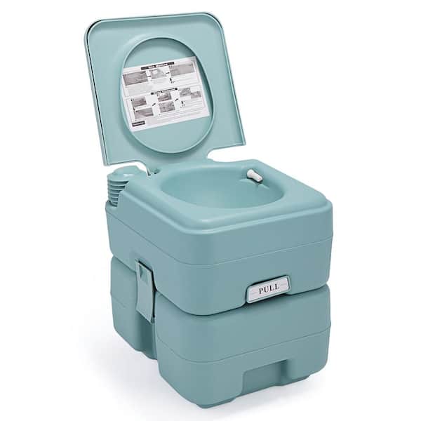 Zeus & Ruta 5.3 Gal. 20 l Flush Outdoor Indoor Travel Camping Portable Toilet for Car, Boat, Caravan, Campsite, Hospital