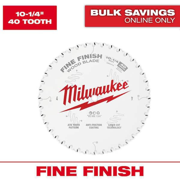 Milwaukee 10-1/4 in. x 40-Tooth Fine Finish Circular Saw Blade