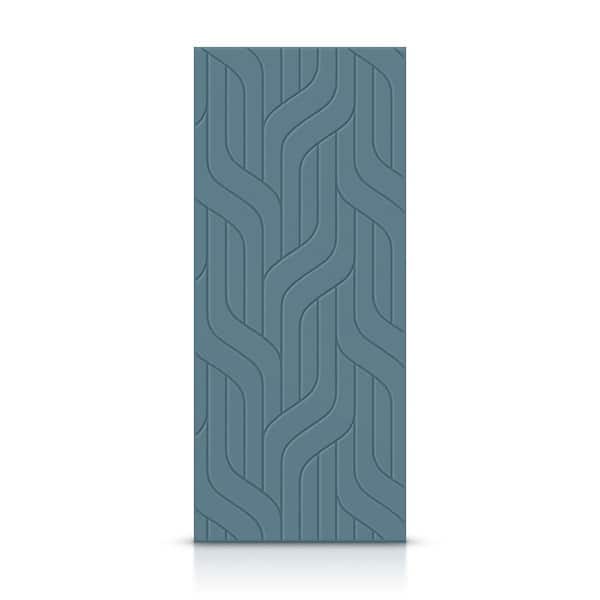 CALHOME 30 in. x 96 in. Hollow Core Dignity Blue Painted Composite MDF Interior Door Slab