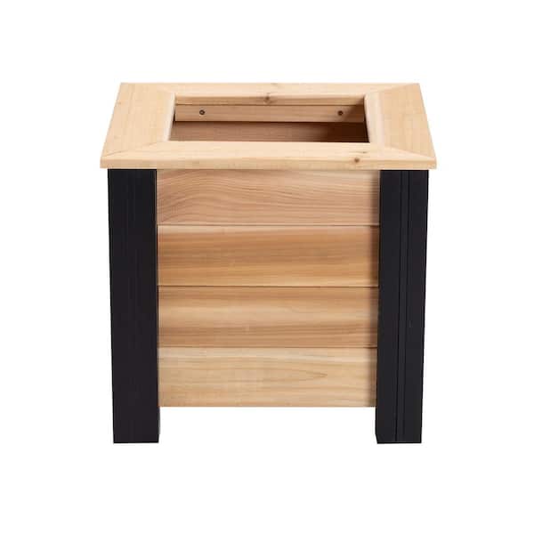 Outdoor Essentials Haven 18 in. x 30 in. x 27 in. Rectangle Tall Cedar  Planter Box 508742 - The Home Depot