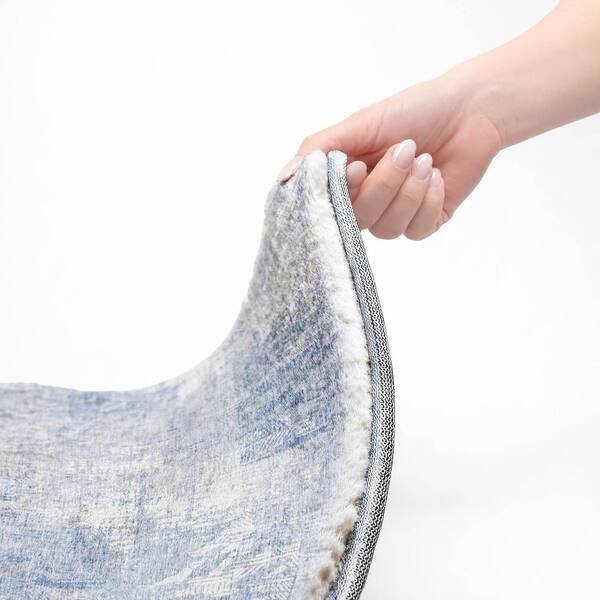 Dream Shag Premium Machine Washable Abstract ADS725 Sky 10 ft. x 14 ft. Area Rug