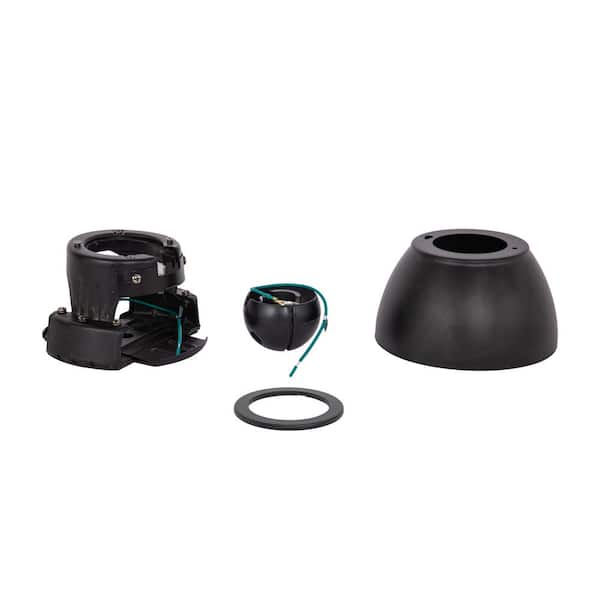 39° Slope Mount Ceiling Adapter in Flat Black Finish 1-Pack