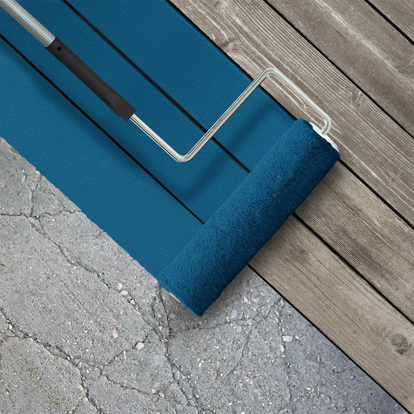 1 gal. #S-H-550 Sapphire Sparkle Textured Low-Lustre Enamel Interior/Exterior Porch and Patio Anti-Slip Floor Paint