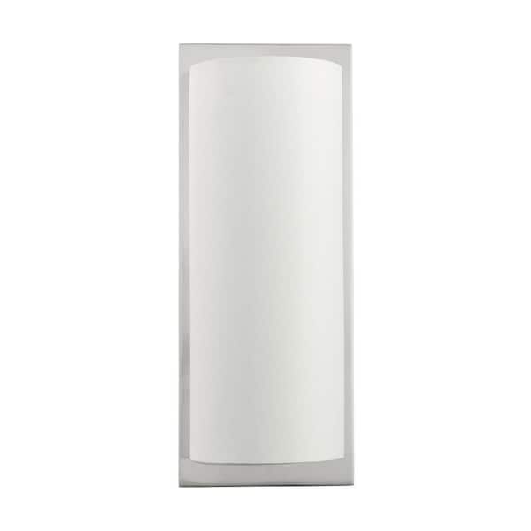 Nckl Finish Livex Lighting 52132-91 Transitional Two Light Wall Sconce from Meridian Collection in Pwt B/S Slvr Brushed Nickel 