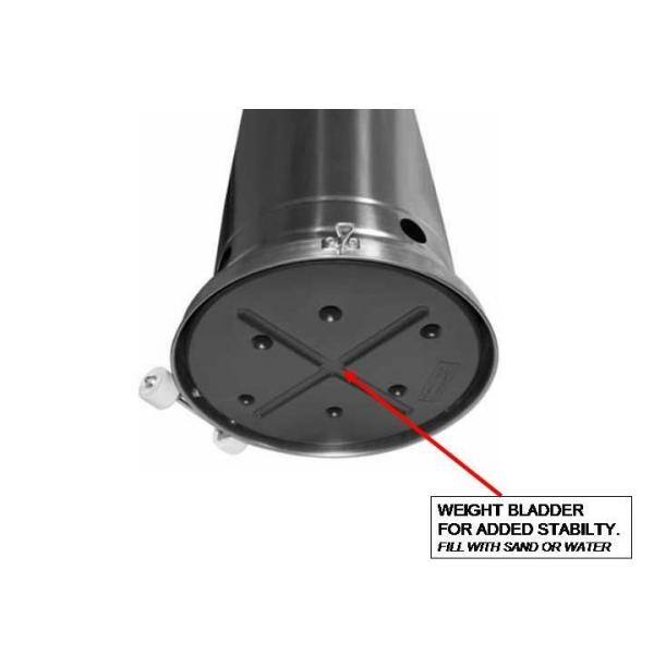 48,000 BTU Stainless Steel/Hammered Bronze Propane Patio Heater