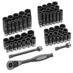 GP 3/8 in. Drive Fractional and Metric Duo-Socket Set (59-Piece