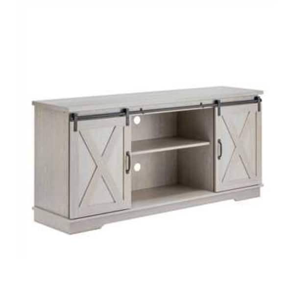 Unbranded 58.07 in. W x 15.74 in. D x 27.75 in. H Bathroom Gray Linen Cabinet